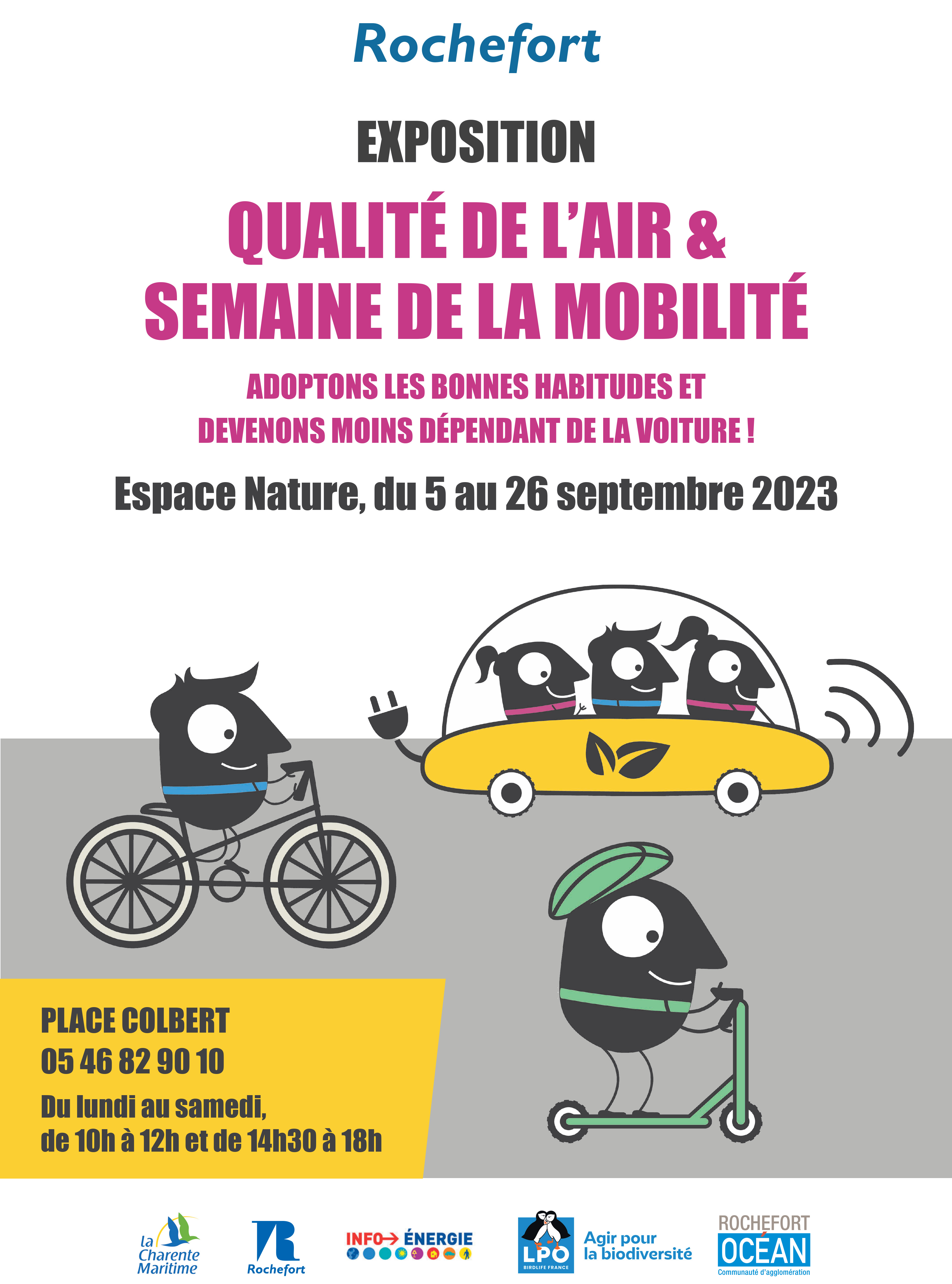 Affiche exposition qualité de l'air & semaine de la mobilité 