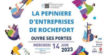 Visuel portes-ouvertes de la pépinière d'entreprises de Rochefort