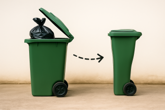 deux poubelles