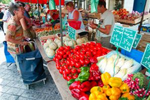 Stand sur un marché