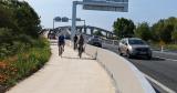 photo de cyclistes pont de Martrou 